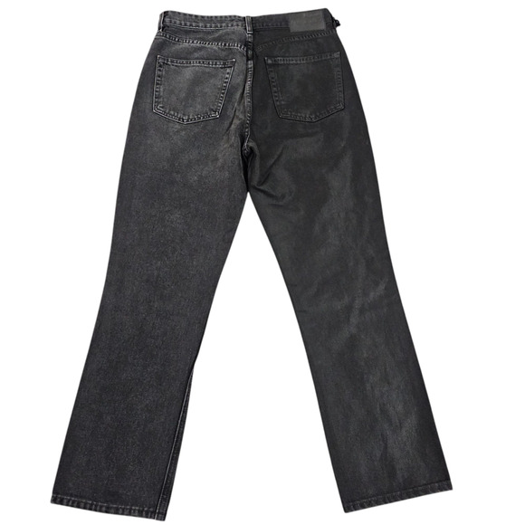 GRLFRND Jeans Womens Size 27 Black Karolina Cropped Contrast Legs Rocker Grunge - Picture 2 of 16